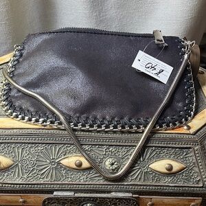 Chic Black Leather Chain Bag